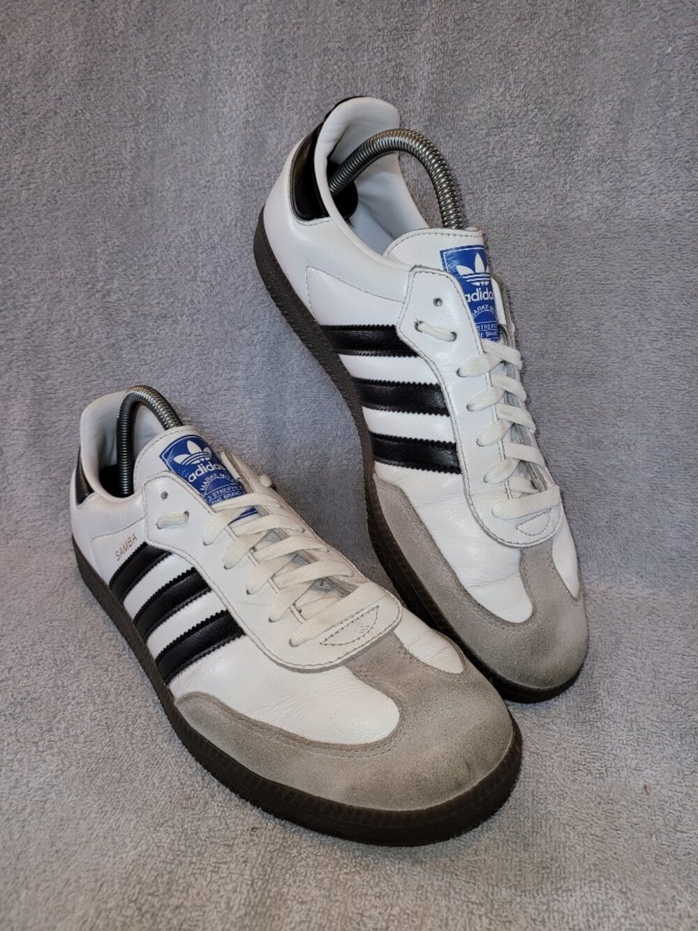 Adidas Samba OG Originals White Black Sneakers Mens Size 10 (#1041) - Picture 8 of 16